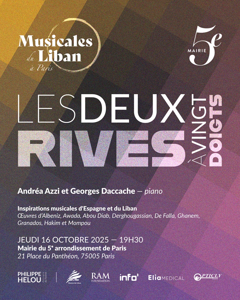 Affiche du concert LES DEUX RIVES À VINGT DOIGTS