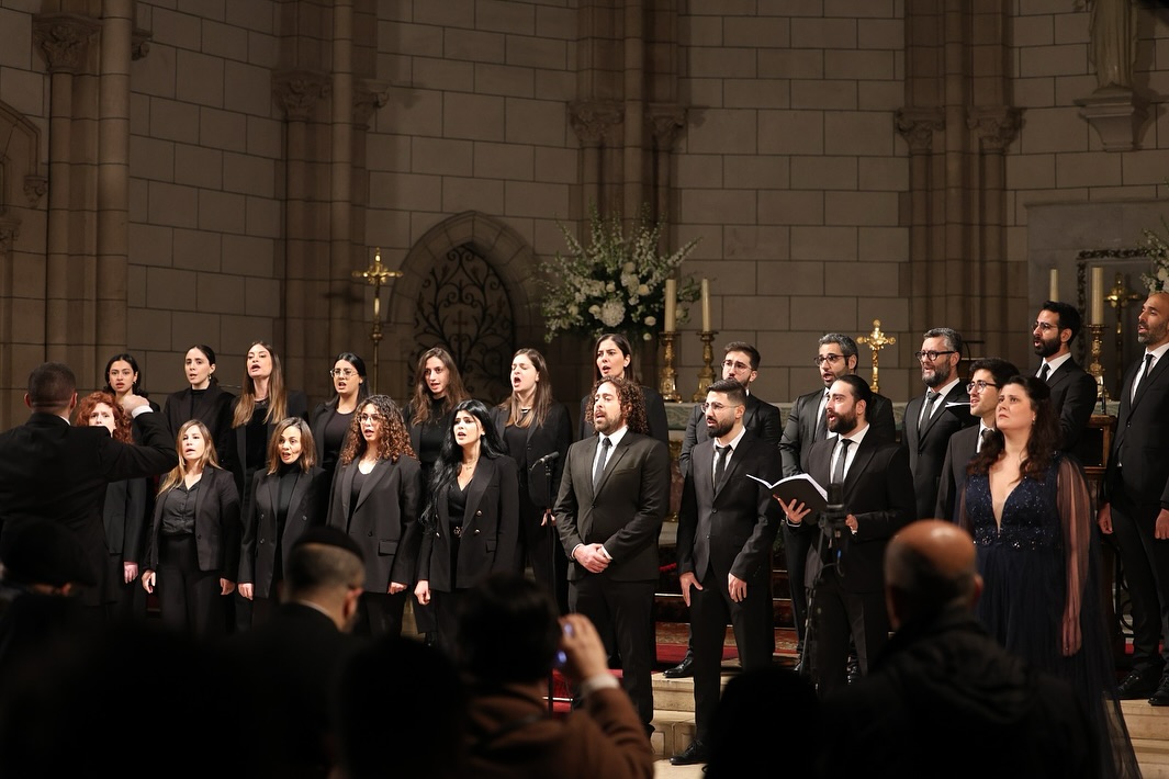 Le chœur des Musicales du Liban en répétition