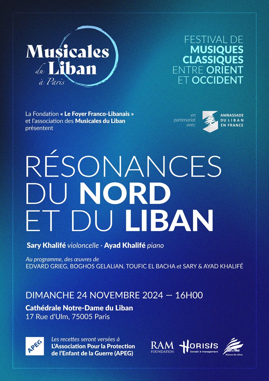 Affiche du concert Résonnances du Nord et du Liban