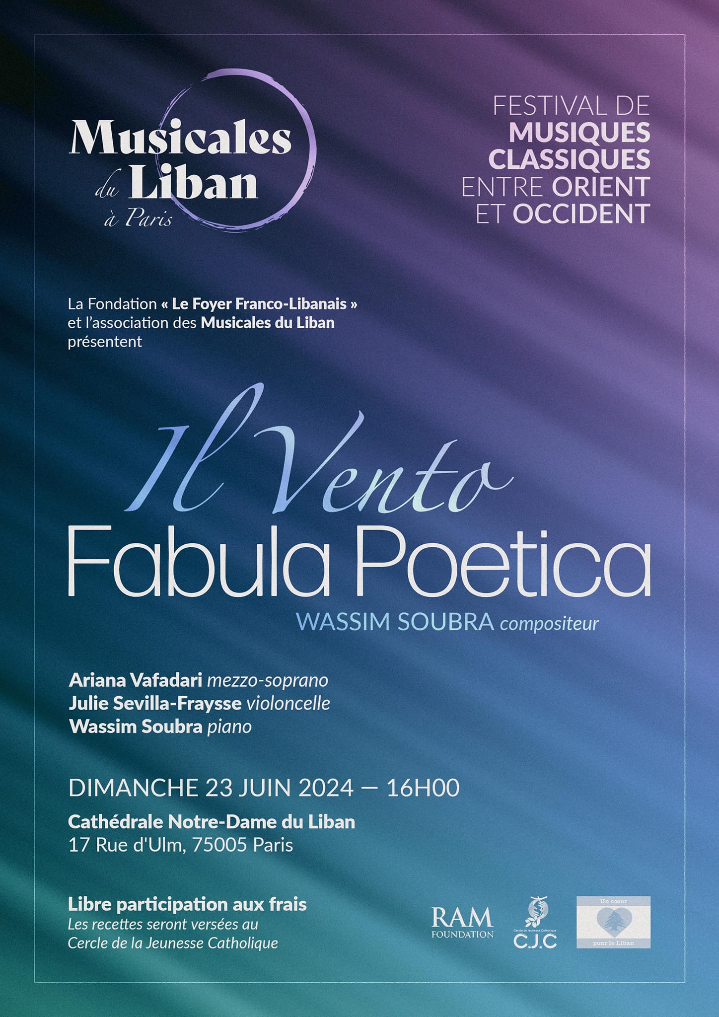 Affiche du concert Il Vento, juin 2024