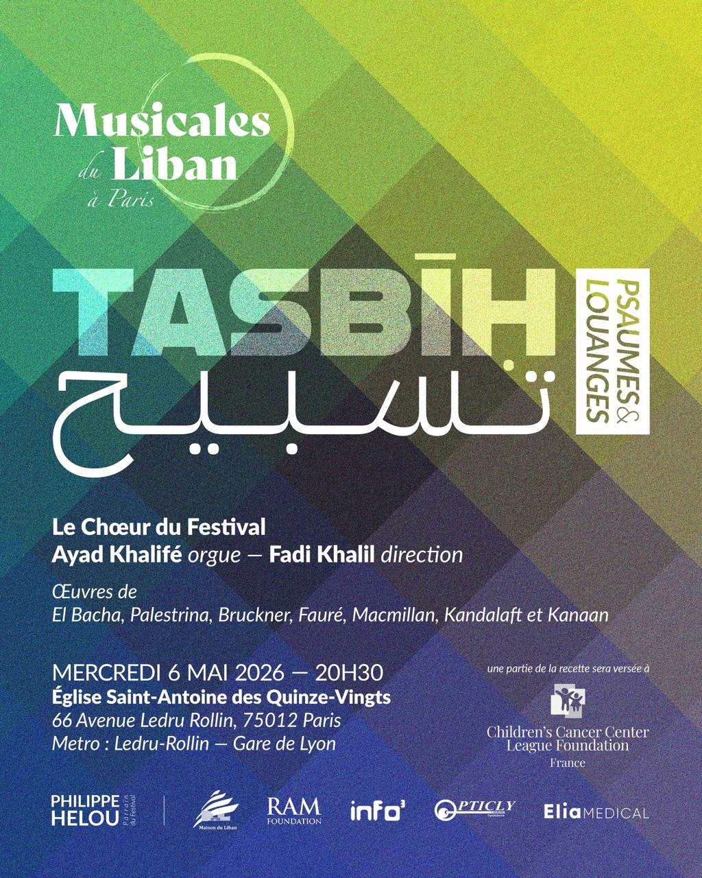 Affiche du concert Tasbih